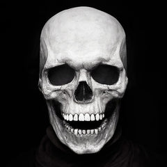 Full Head Skull Mask With Movable Jaw
