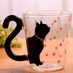 Lovely Cat Glass Mug