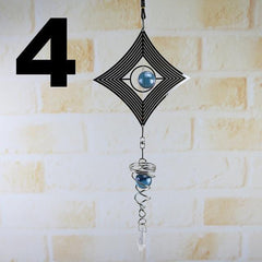 Creative Wind Chimes Spinner Spiral Rotating Crystal Hanging Ball